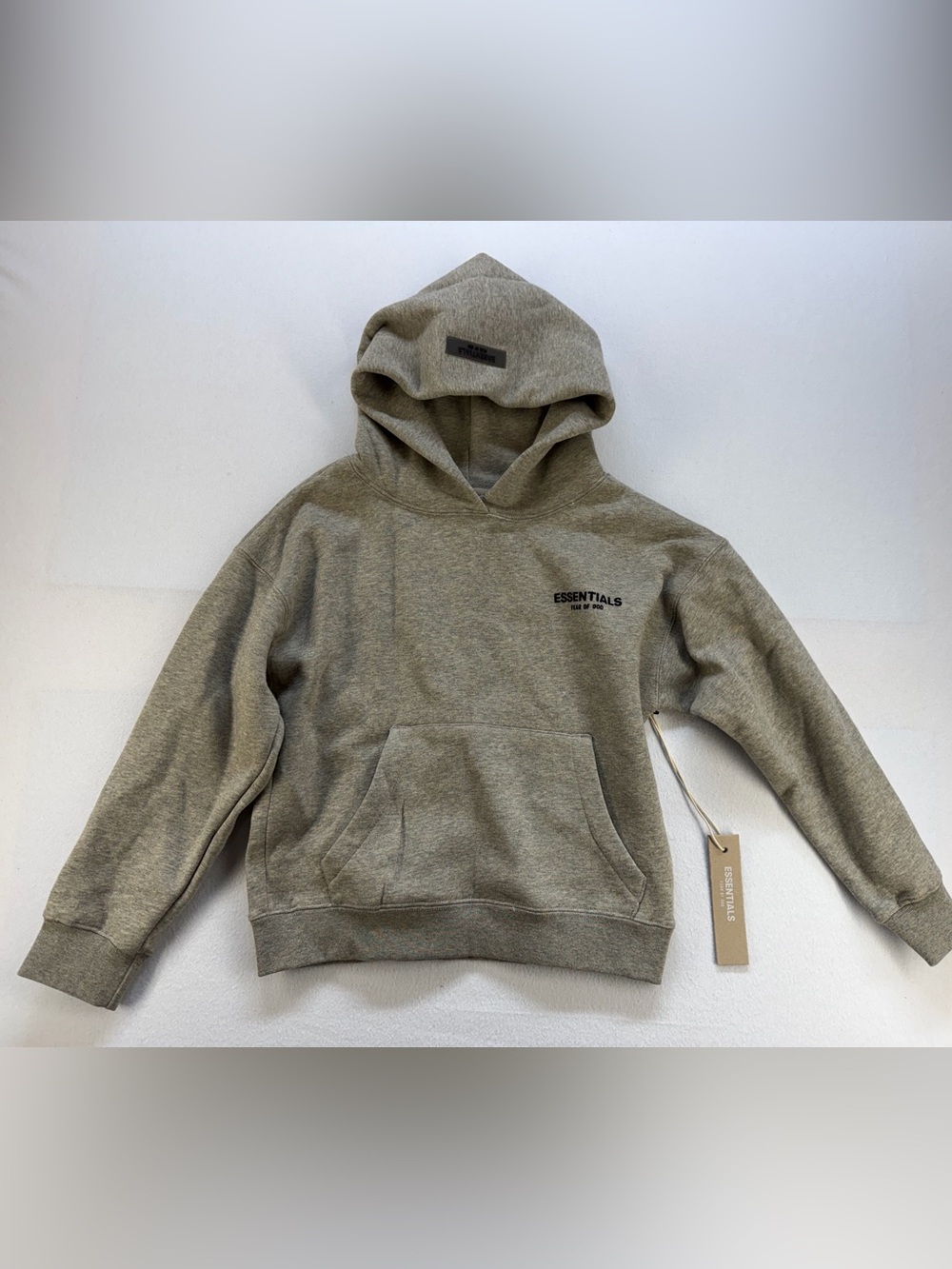ESSENTIALS Youth Gray Hoodie Sweatshirt-NEE WITH TAGS